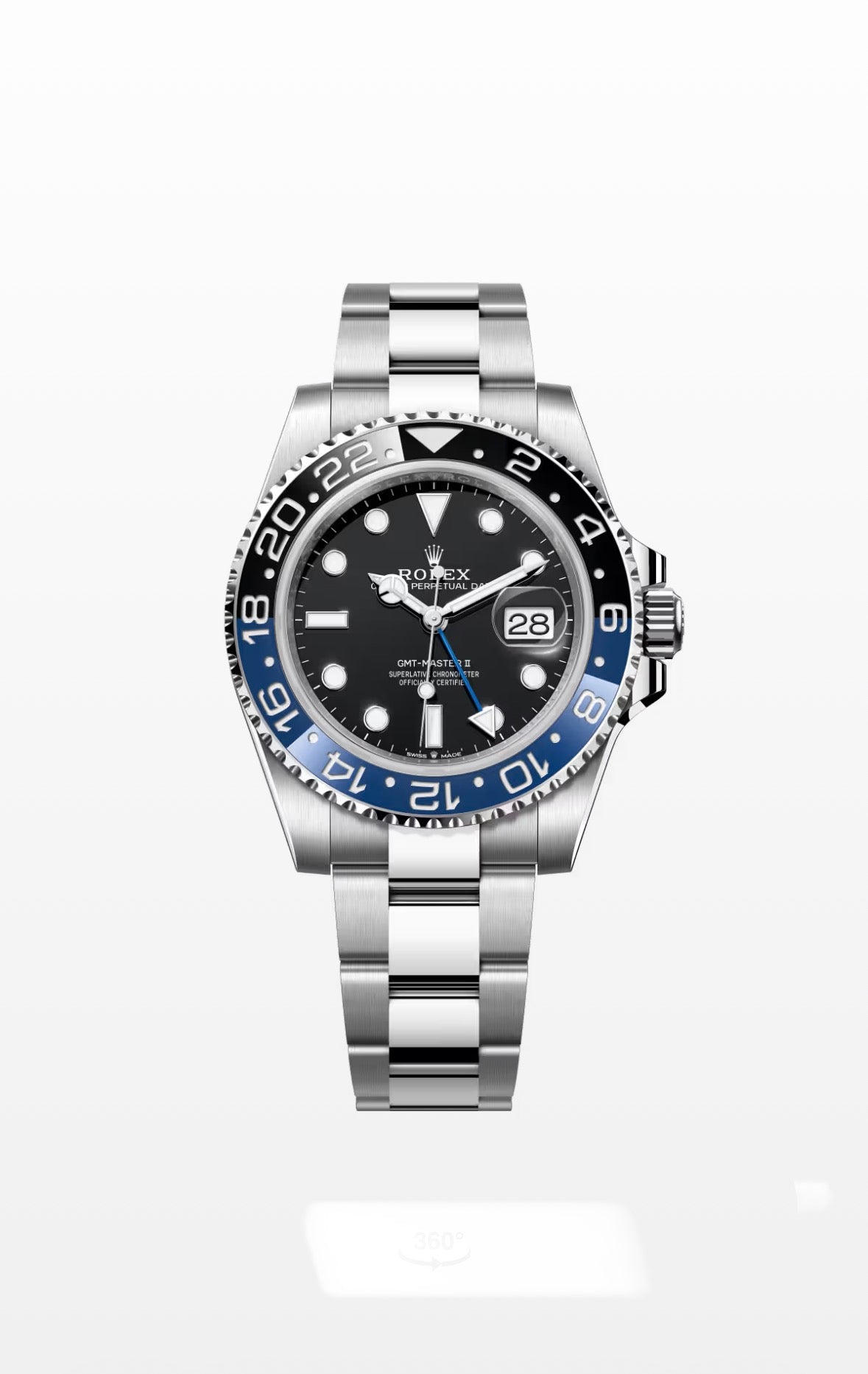 2018 rolex batman gmt master ii 40mm 116710blnr