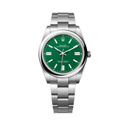 2025 Rolex Oyster Perpetual 41mm Green Dial 124300