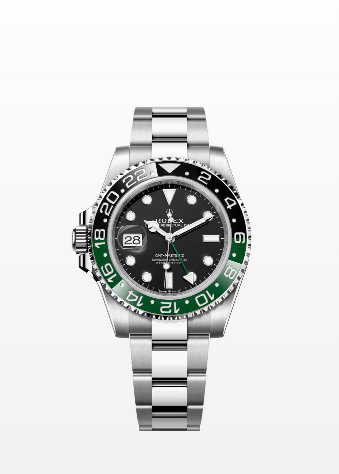 2025 rolex gmt master 2 sprite oyster 126710vtnr