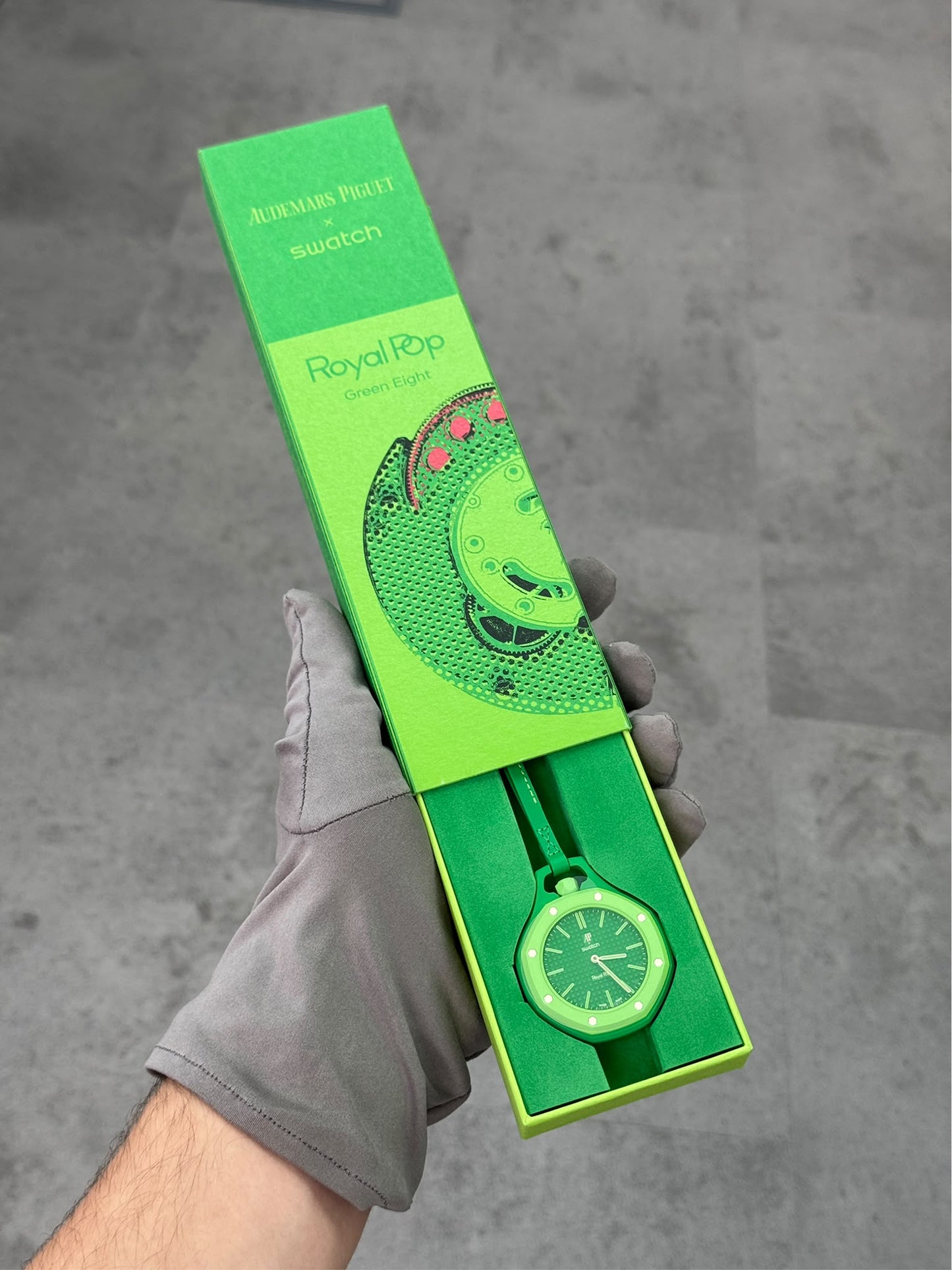 audemars piguet x swatch royal pop green eight