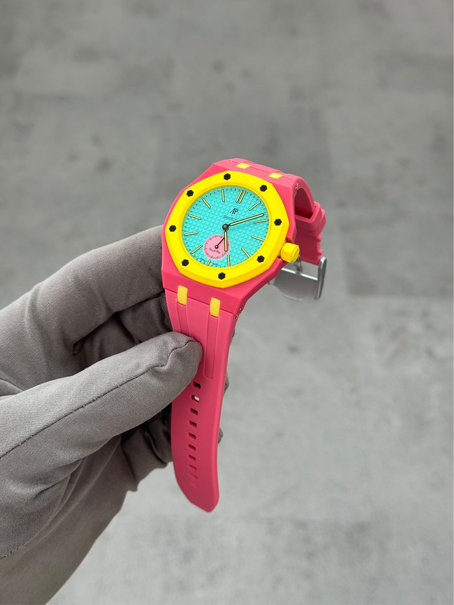 audemars piguet x swatch royal pop otg roz