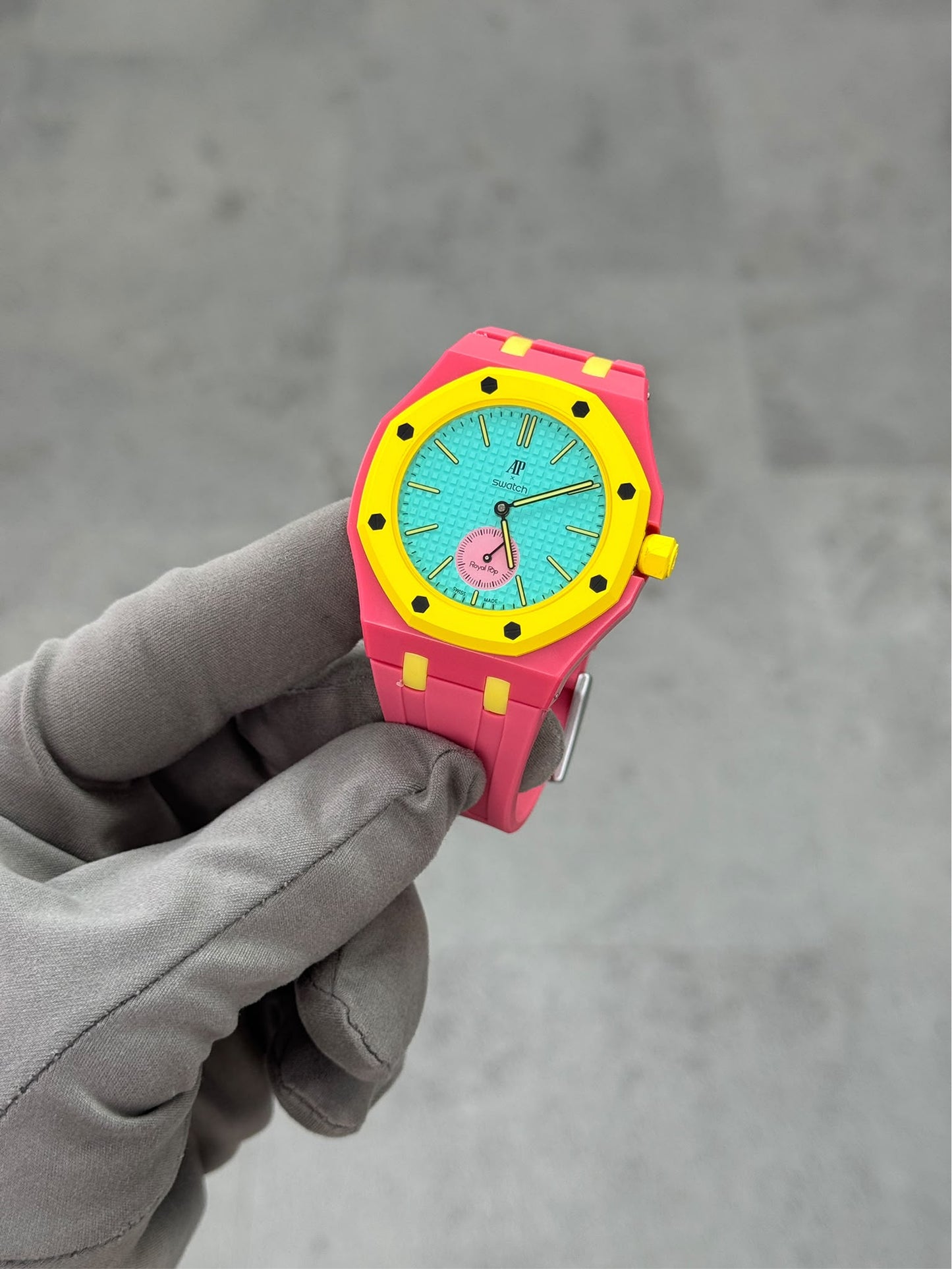 audemars piguet x swatch royal pop otg roz