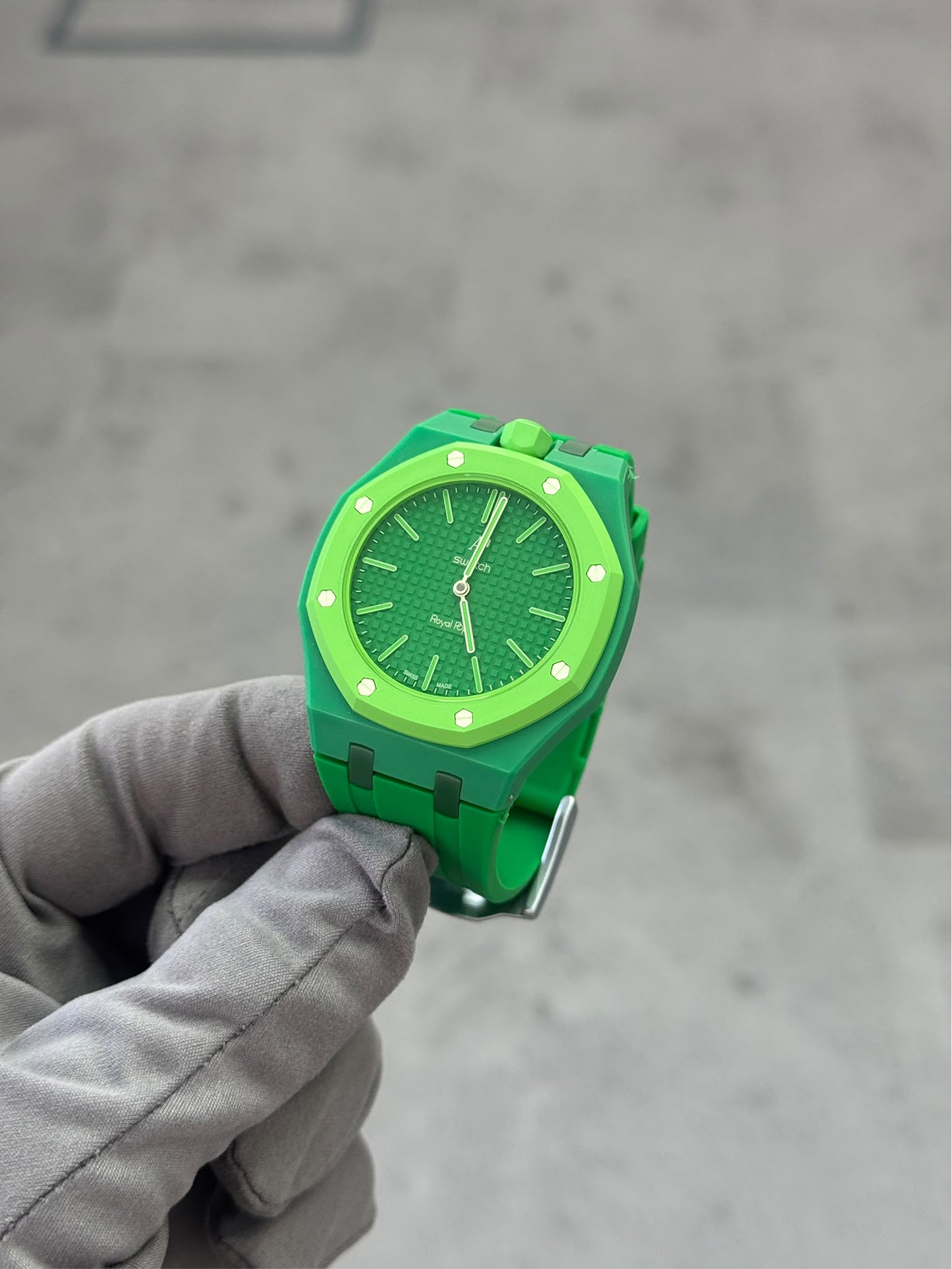 audemars piguet x swatch royal pop green eight