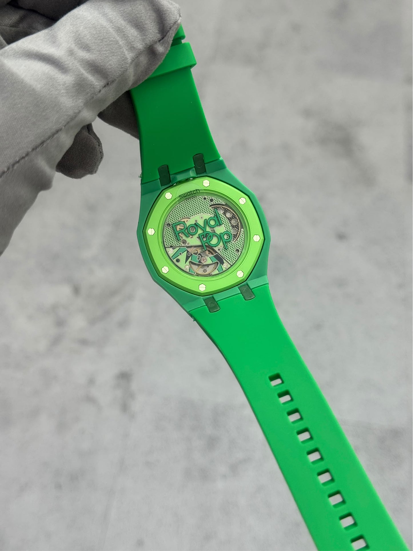 audemars piguet x swatch royal pop green eight