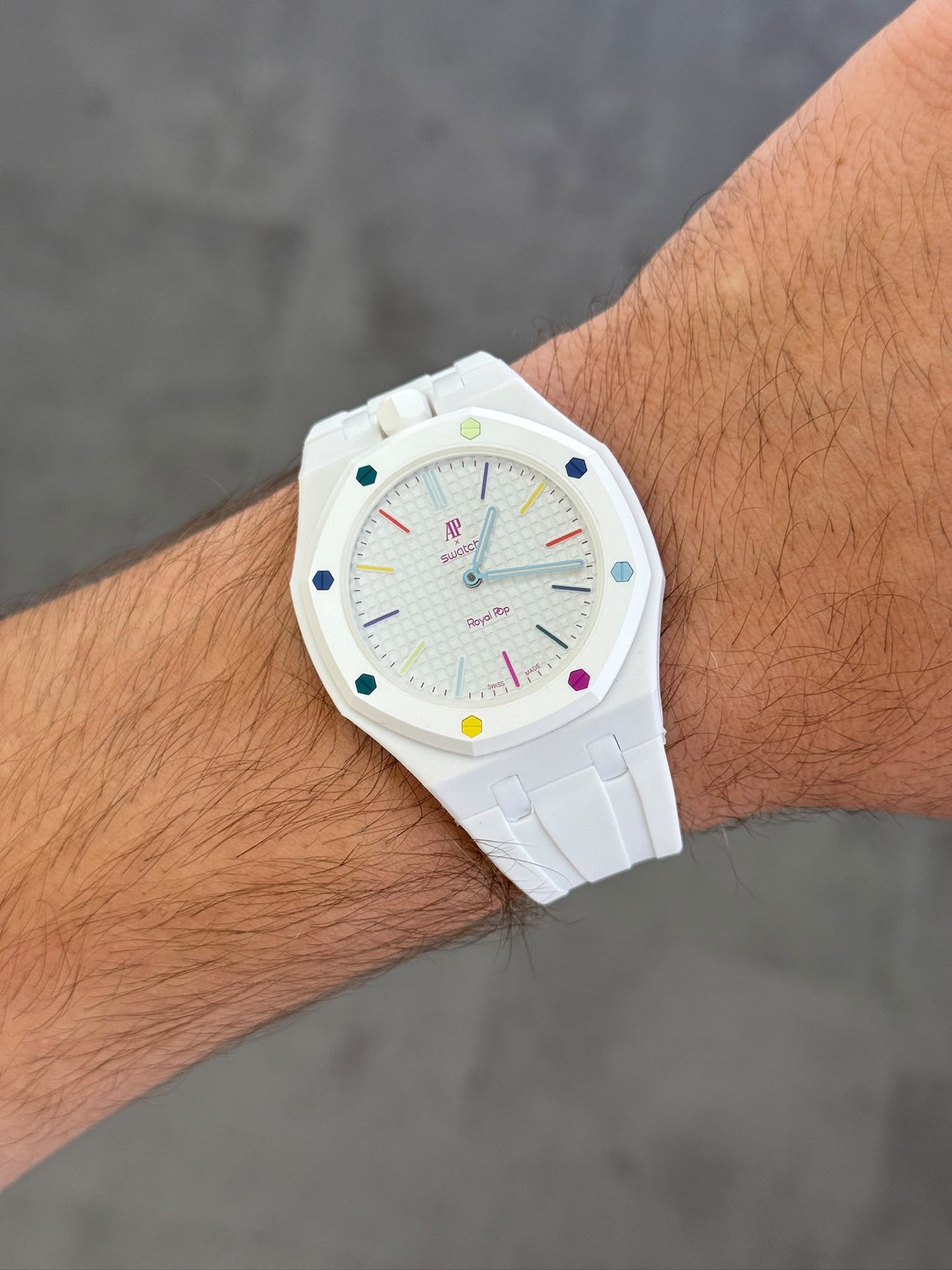 audemars piguet x swatch royal pop huit blanc